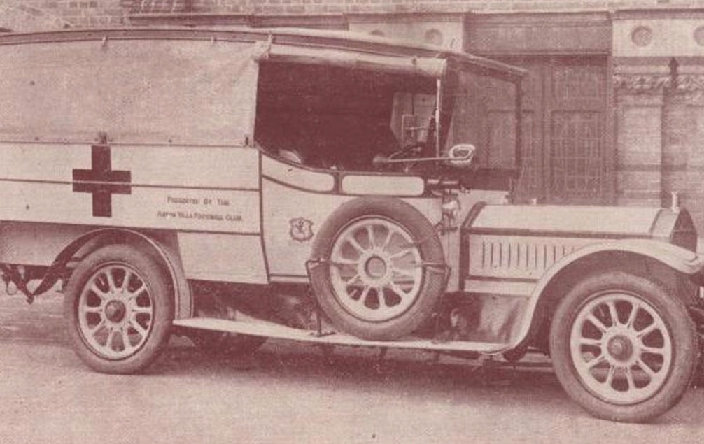 The Aston Villa Ambulance Car used in the war
