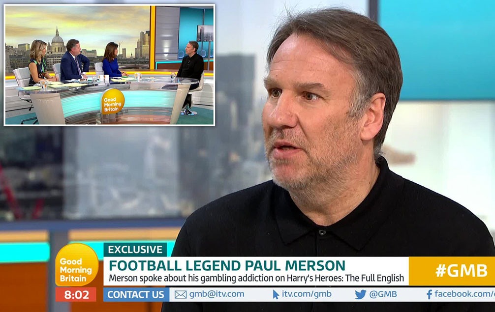 Paul Merson battled with a gambling addiction