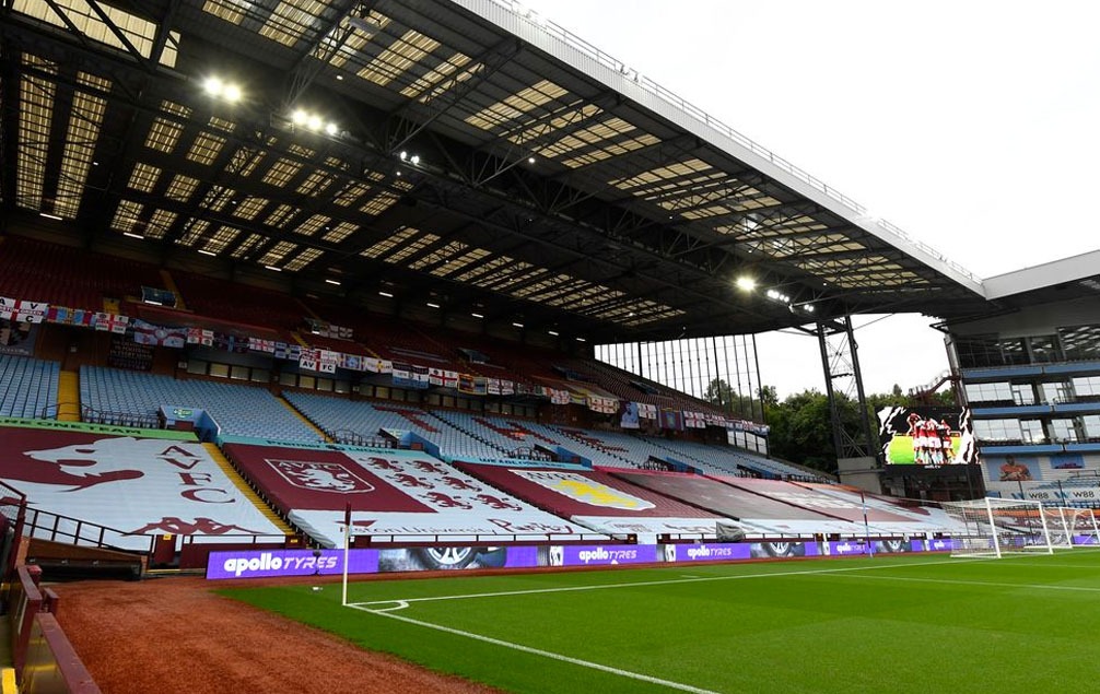 Villa Park without supporters