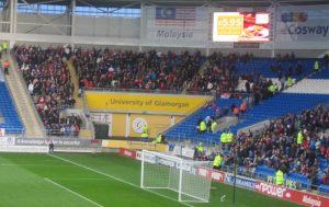 Away End at Cardiff City Stadium.